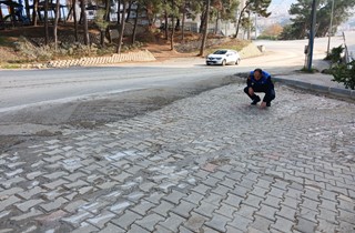 Yola beton döken firmaya ceza